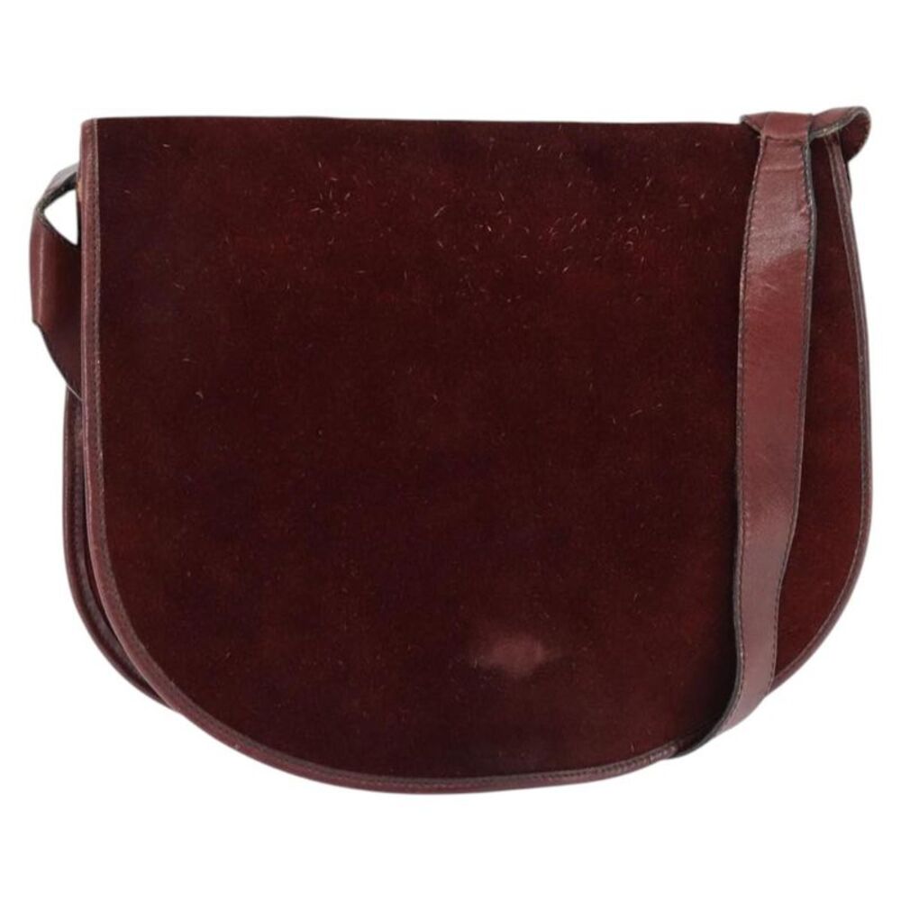 Balenciaga Shoulder Suede Burgundy Suede Shoulder Bag Bag